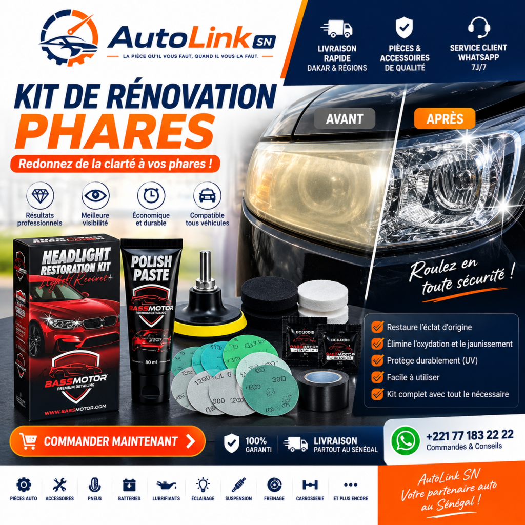 Kit Rénovation Phares – Résultat Professionnel